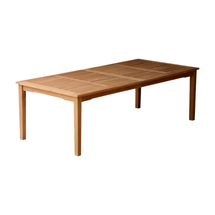 rectangular teak garden dining table