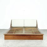 teak bed frame with storage