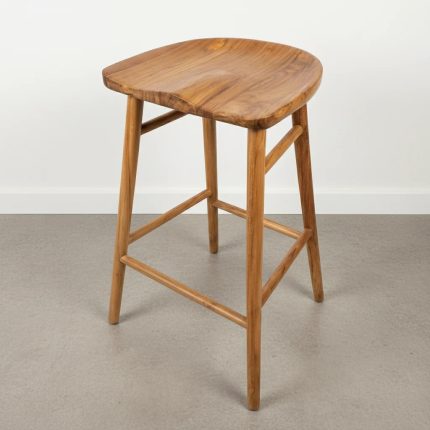 Teak Counter Bar Stool