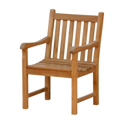 teak garden dining arm chair