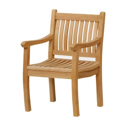 teak outdoor dining arm chair
