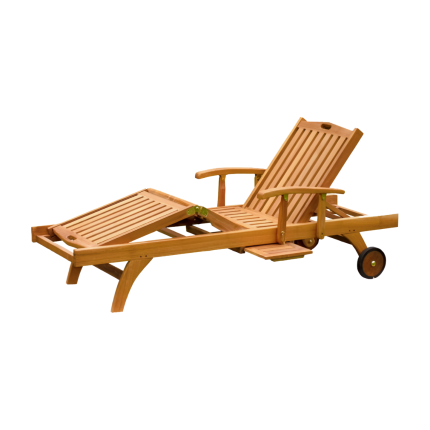 Teak Patio Chaise Lounge