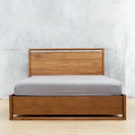 Teak Wood Bed Frame With Storage