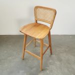 Teak Wood and Rattan Bar Chair EF-BSTI 02 - Image 3