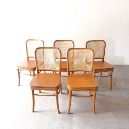 Teak Wood and Rattan Dining Chair