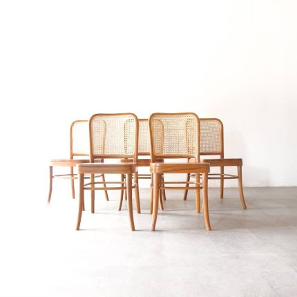 Teak Wood and Rattan Dining Chair