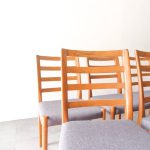 Upholstered Solid Teak Dining Chair EF-DCHI 03 - Image 4