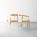 Upholstered Teak Wood Dining Chair
