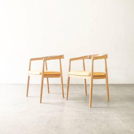 Upholstered Teak Wood Dining Chair