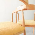 Upholstered Teak Wood Dining Chair