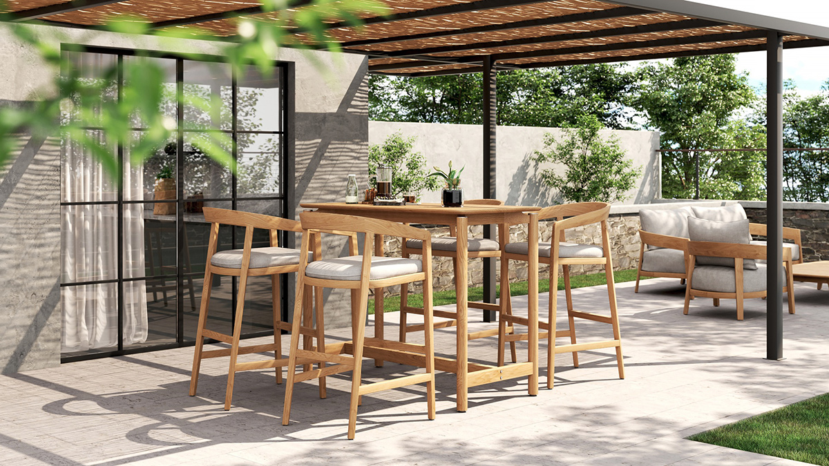 teak wood bar set teak wood bar set